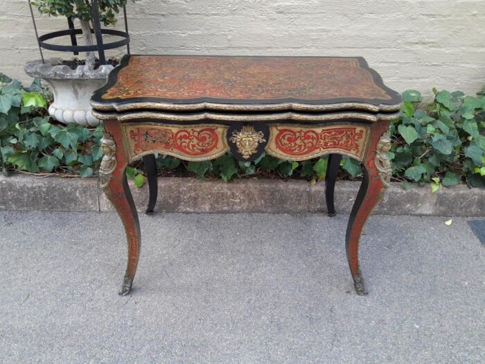 A 19TH Century Boulle and Ebonised Orrmolu Mount Card Table - Image 3