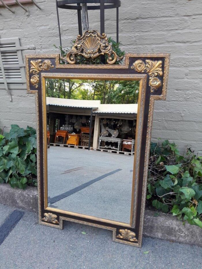 A 20TH Century Carved and Gilded Bevelled Mirror - Image 3
