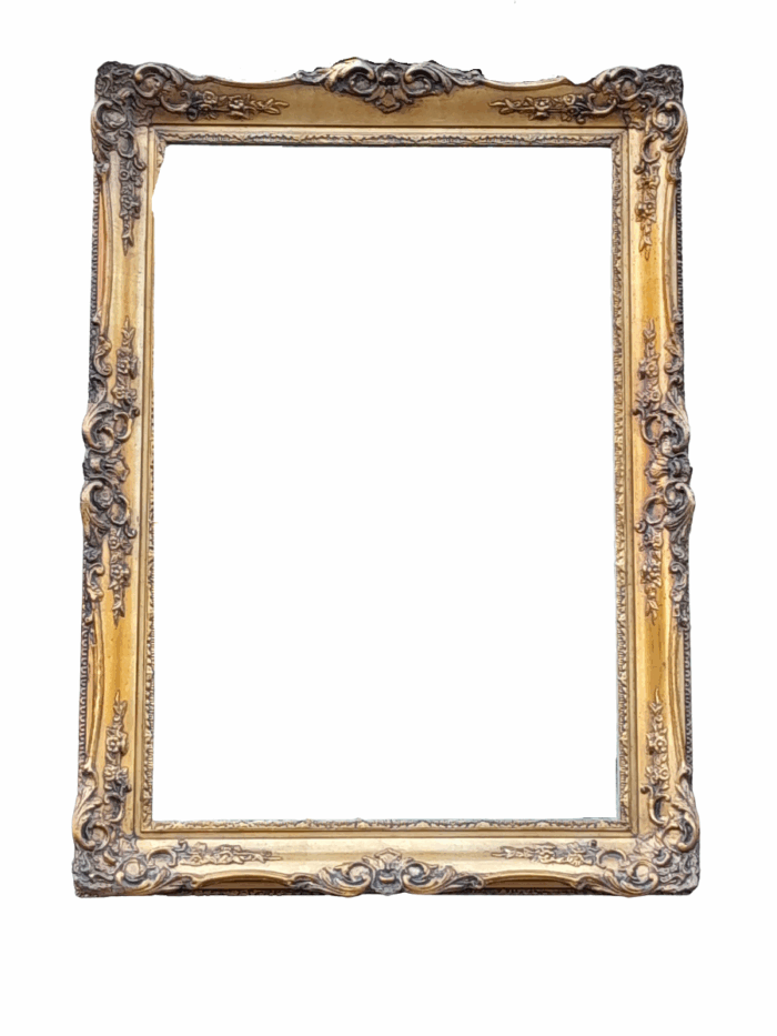 A 20th Century Heavily Carved, Gilded and Bevelled Mirror