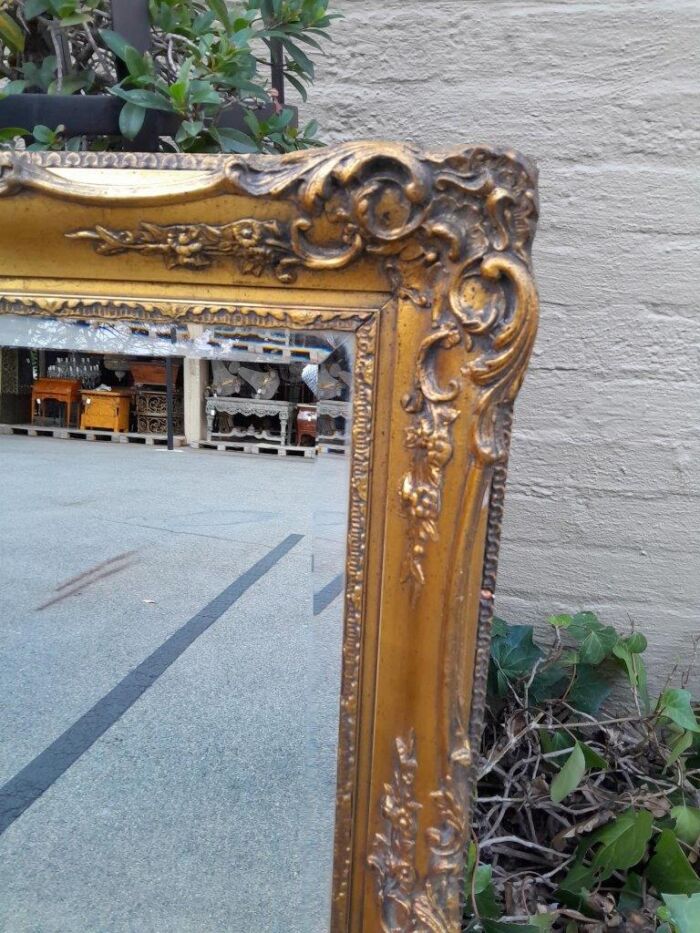 A 20th Century Heavily Carved, Gilded and Bevelled Mirror - Image 4