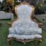 A 19th Century French Ornately Carved and Gilded Armchair of Large Proportion