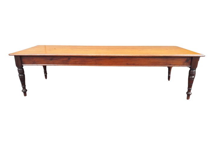 An Antique 20th Century Large Yellowwood and Stinkwood Dining Table