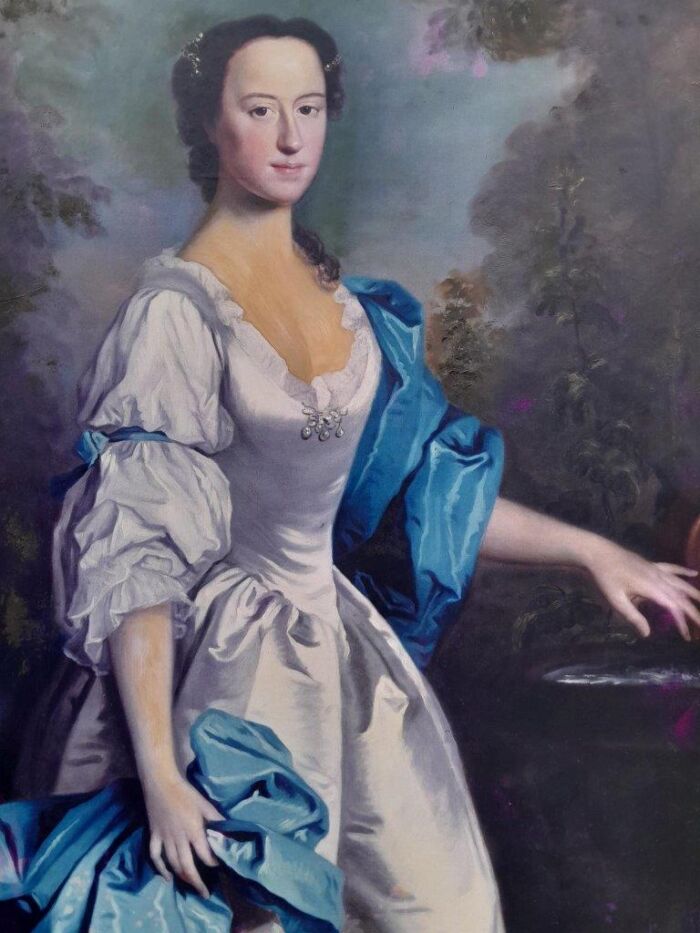 A Large 20th Century Giclee Print on Canvas of a Lady - Image 6