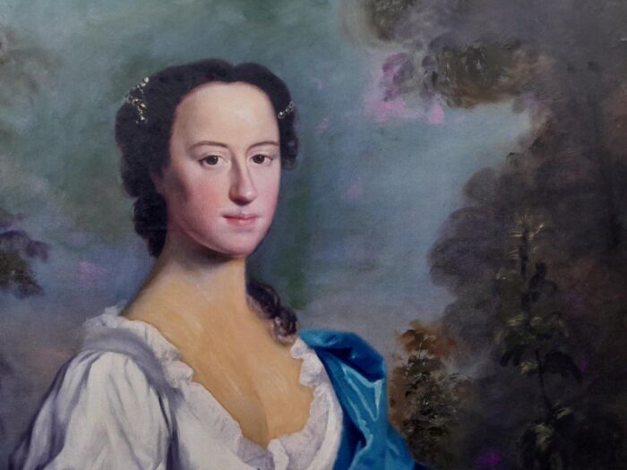 A Large 20th Century Giclee Print on Canvas of a Lady - Image 7