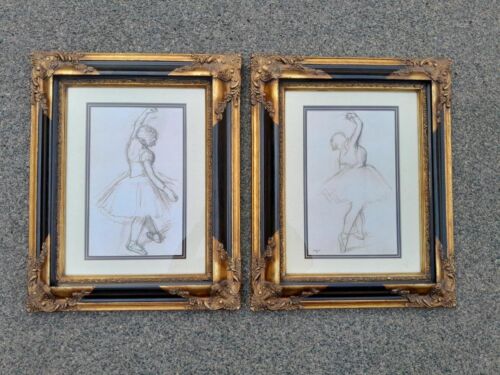 A 20th Century Pair of Two Works Ballerinas Photolithographs By French Artist Edgar Degas