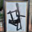 An Ornately Framed: Abstract Composition Signed and Framed in a Handmade Frame