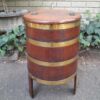 Hinged Lid and Brass Bands on Legs