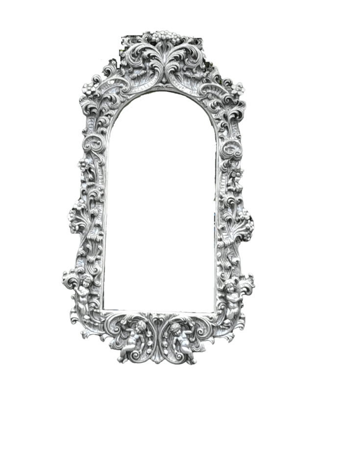 A 20th Century Ornately Carved, Bevelled and Gilt Mirror