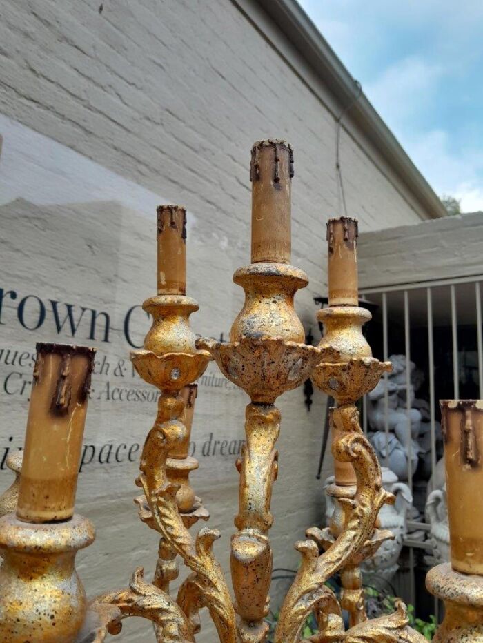 A 20th Century Decorative Gilt Blackamoor Candelabra of Large Proportion - Image 7