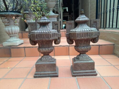 A 20th Century Pair  of Carved Stone Lamps