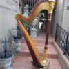 A 20th Century Venus Grand Harp on Gilt Wood Carved Base on Gilt Wood Bracket Feet. - Image 3