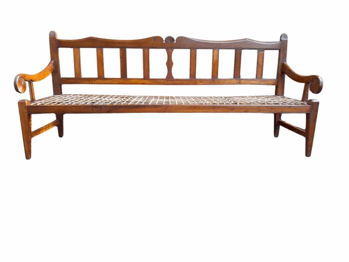 A 19th Century Africana Stinkwood Riempie Bench