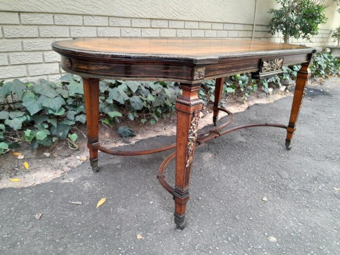A Napoleon Marquetry Table On Castors - Image 5