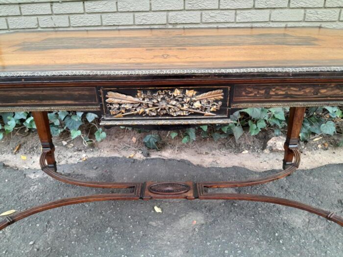 A Napoleon Marquetry Table On Castors - Image 10