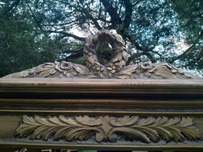 A 20th Century French Style Three Division and Large Ornately Carved and Hand-Gilded Display Cabinet ND - Image 12
