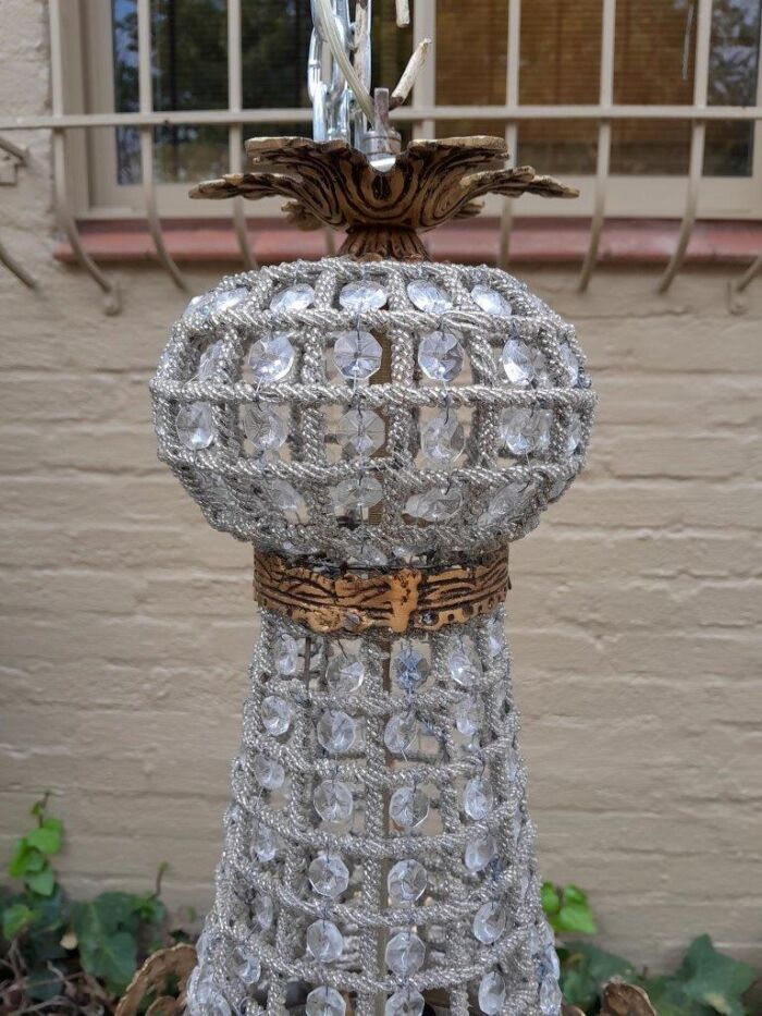 A French Empire Style Pair of Chandeliers - Image 9