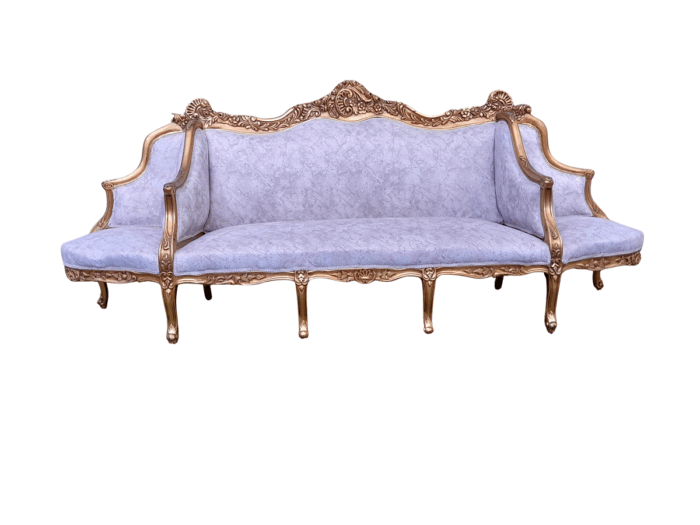 A 20th Century French Style Gilt Wood Large Conversation Settee
