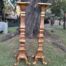 A Pair of French Style Carved Gilt-Wood Floor or Table Candle Holders (Small)