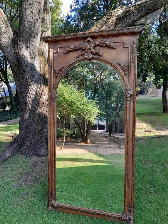 A French Style Ornately Carved And Gilded Bevelled Mirror Of Large Proportions - Image 2