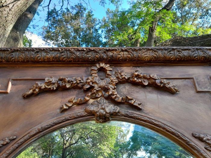 A French Style Ornately Carved And Gilded Bevelled Mirror Of Large Proportions - Image 6