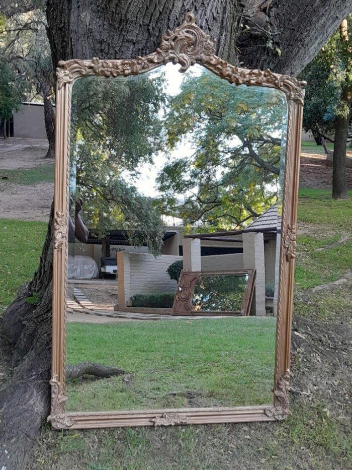 A French Style Ornately Carved and Gilded Bevelled Mirror of Large Proportions - Image 2
