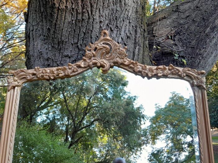 A French Style Ornately Carved and Gilded Bevelled Mirror of Large Proportions - Image 7