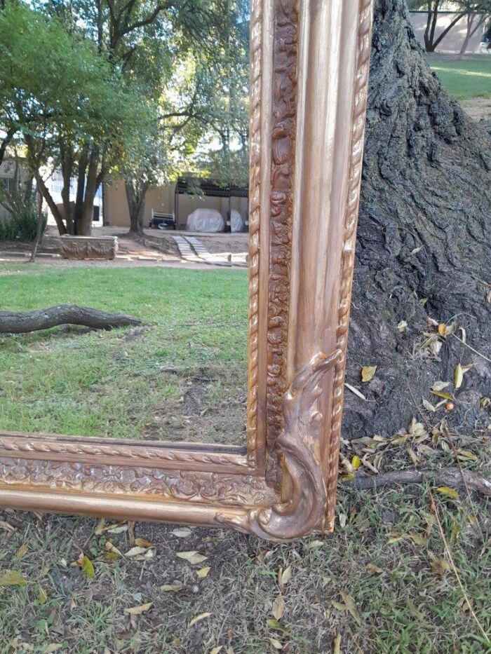A French Rococo Style Ornately Carved & Gilded Bevelled Mirror - Image 4