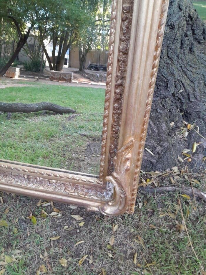 A French Rococo Style Ornately Carved & Gilded Bevelled Mirror - Image 11