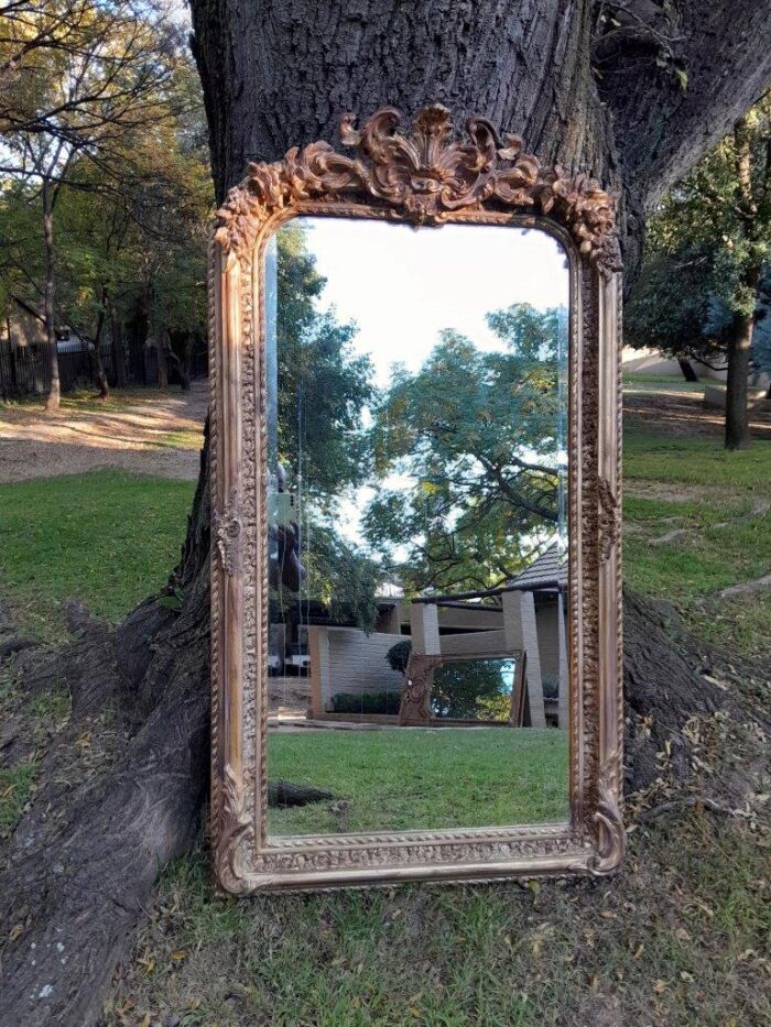 A French Rococo Style Ornately Carved & Gilded Bevelled Mirror - Image 16