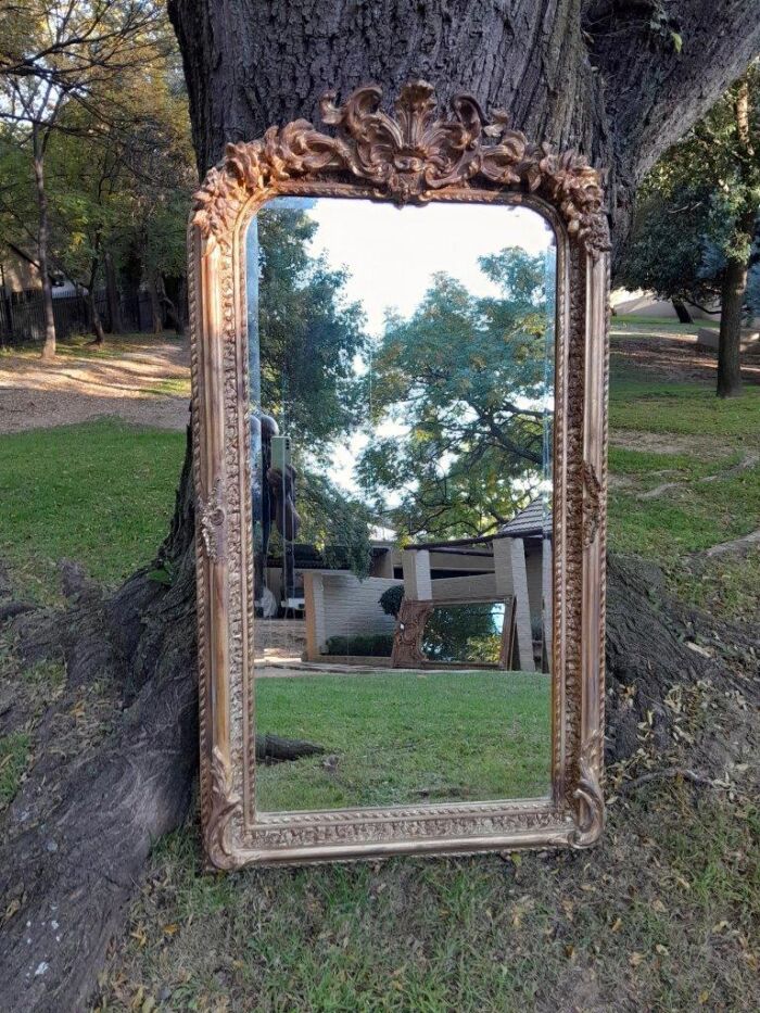A French Rococo Style Ornately Carved & Gilded Bevelled Mirror - Image 17