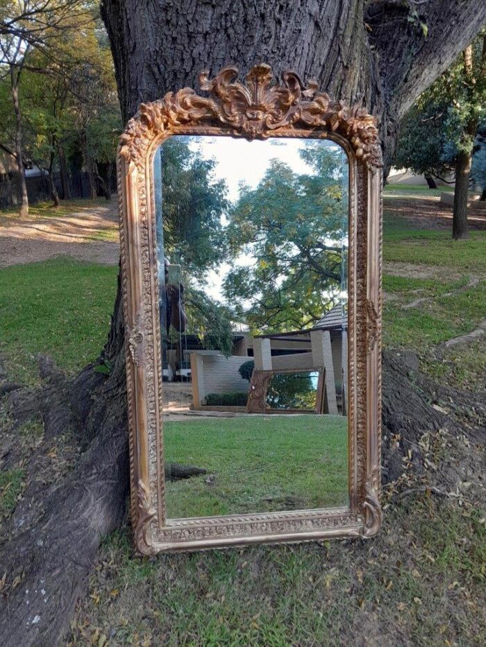 A French Rococo Style Ornately Carved & Gilded Bevelled Mirror - Image 18