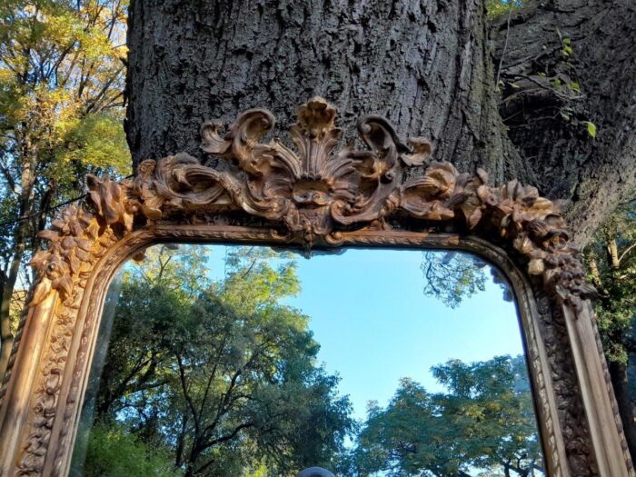 A French Rococo Style Ornately Carved & Gilded Bevelled Mirror - Image 21