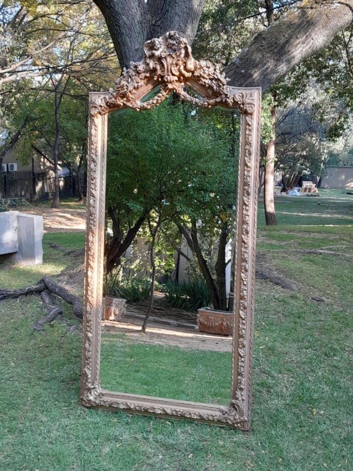 A French Rococo Style Ornately Carved & Gilded Bevelled Mirror - Image 3