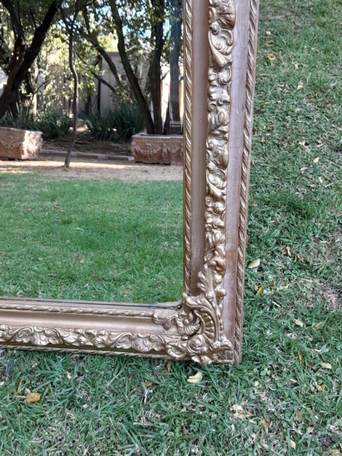 A French Rococo Style Ornately Carved & Gilded Bevelled Mirror - Image 11