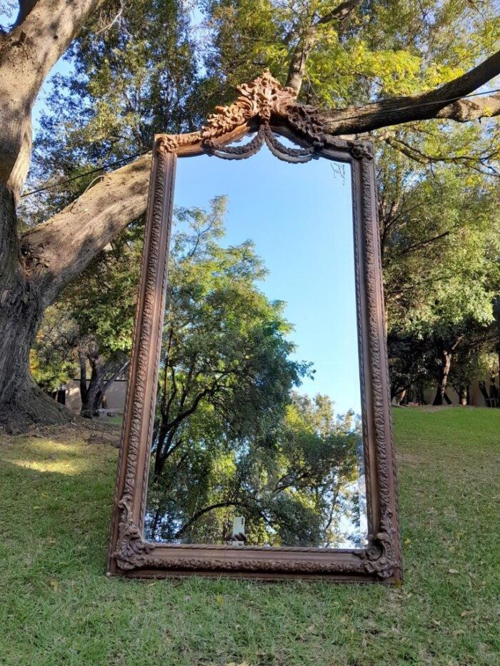 A French Rococo Style Ornately Carved & Gilded Bevelled Mirror - Image 2