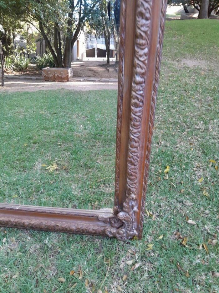 A French Rococo Style Ornately Carved & Gilded Bevelled Mirror - Image 4