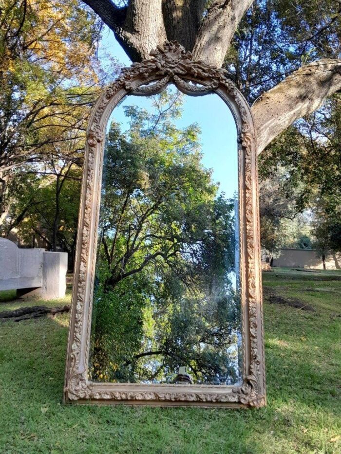 A French Rococo Style Ornately Carved & Gilded Bevelled Mirror - Image 2