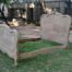 A 20TH Century French Walnut Rococo Style Double Bed in a Contemporary Bleached Finish