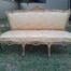 A 20th Century Circa 1950 French Style Ornately Carved Giltwood Settee