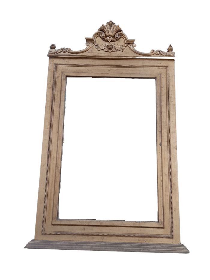 A Massive 20th Century French Style Ornately Carved and Gilded Bevelled Mirror