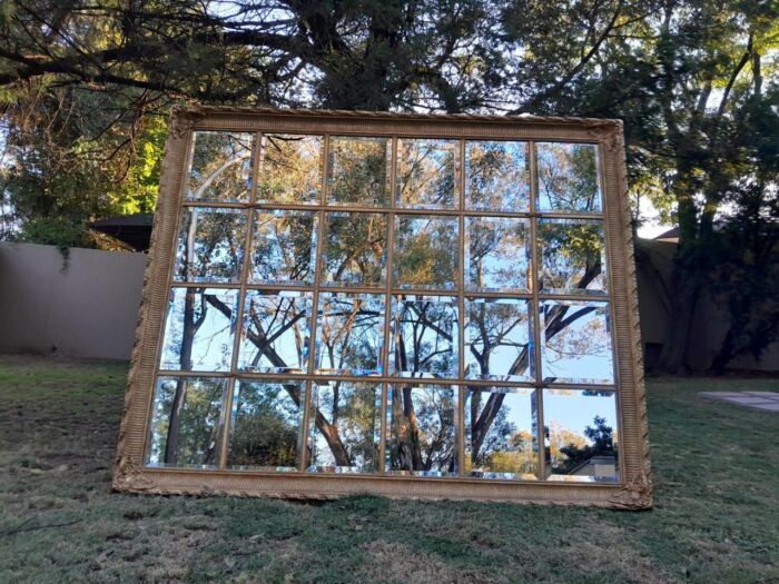 A French Style Heavily Carved and Gilded Framed Mirror with Bevelled Mirror Panes of Large Proportions - Image 2