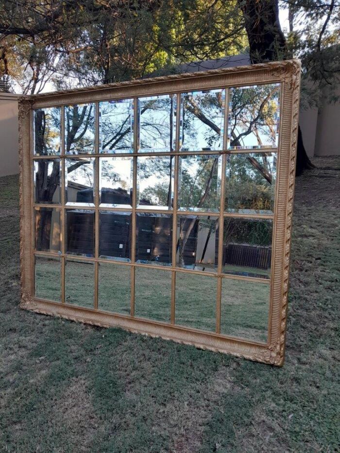 A French Style Heavily Carved and Gilded Framed Mirror with Bevelled Mirror Panes of Large Proportions - Image 3