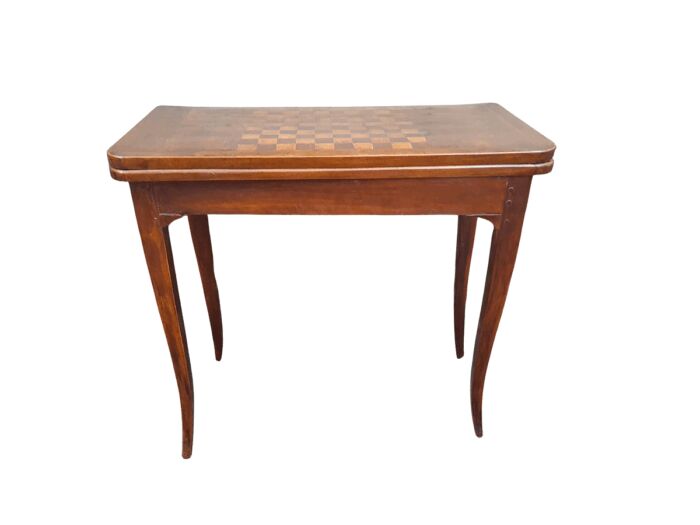 A 19th Century  French Walnut Chess And Games Table