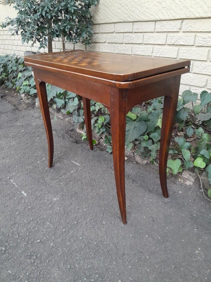 A 19th Century  French Walnut Chess And Games Table - Image 5