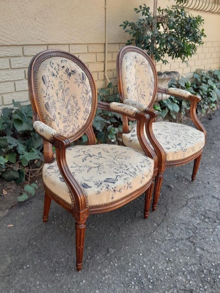 A Pair Of 19thc French Walnut Armchairs - Image 5