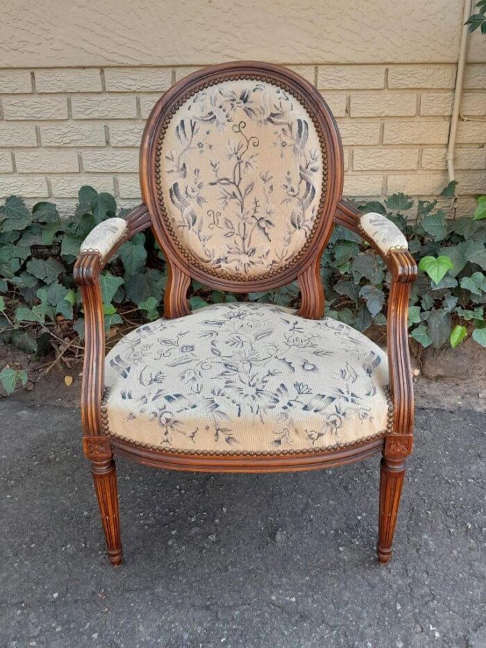 A Pair Of 19thc French Walnut Armchairs - Image 6