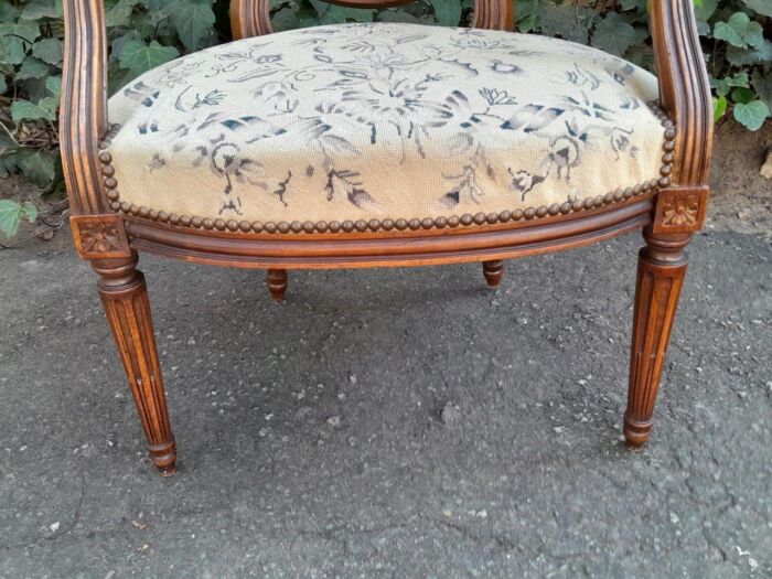 A Pair Of 19thc French Walnut Armchairs - Image 7