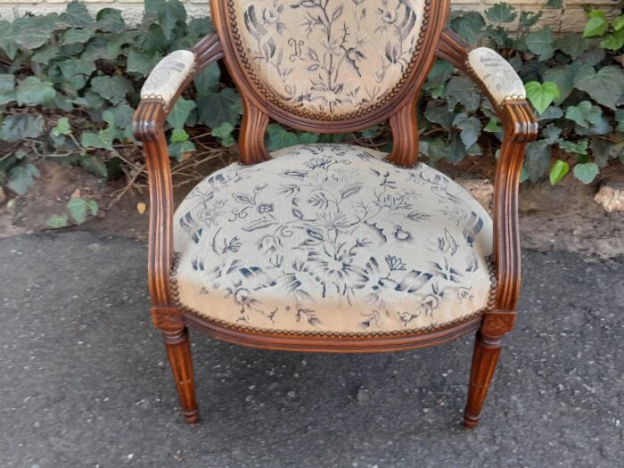 A Pair Of 19thc French Walnut Armchairs - Image 8