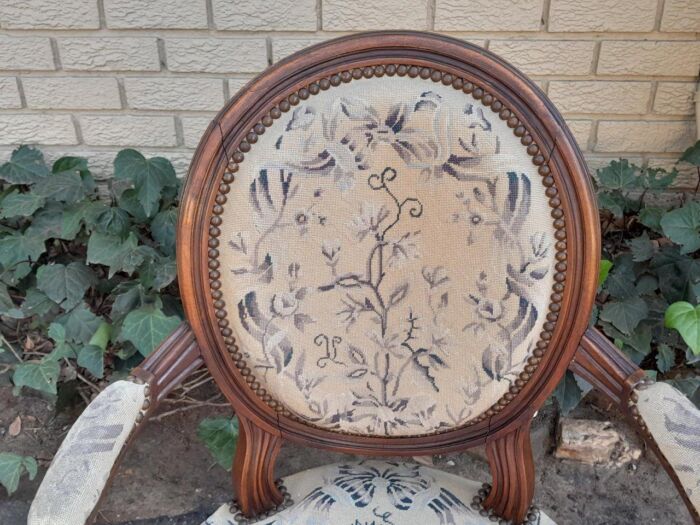 A Pair Of 19thc French Walnut Armchairs - Image 9