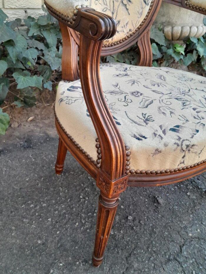 A Pair Of 19thc French Walnut Armchairs - Image 10